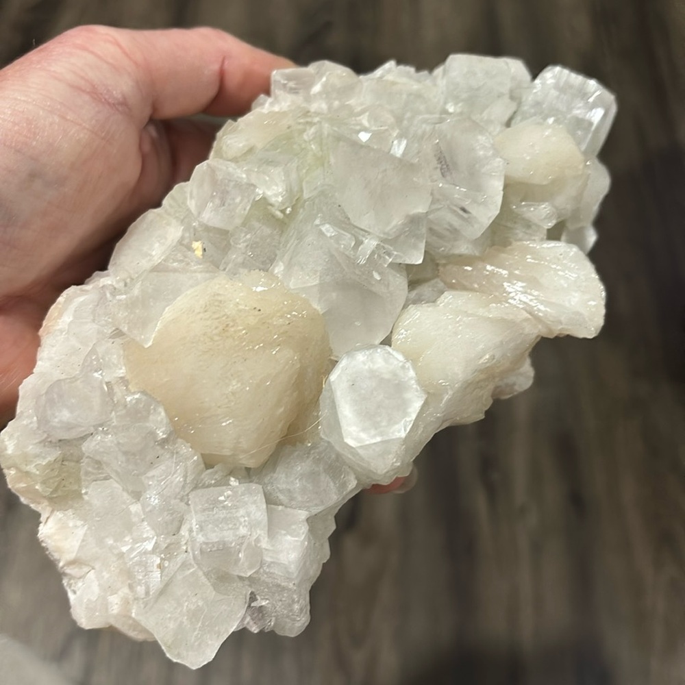 Apophyllite & Stilbite Crystal Specimen , 
locality Nasik , India